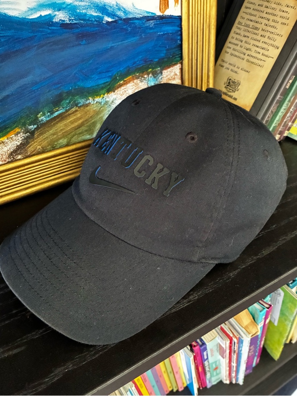 Nike Black Kentucky Wildcats Cap black/blue lettering M/L PURE BLACK